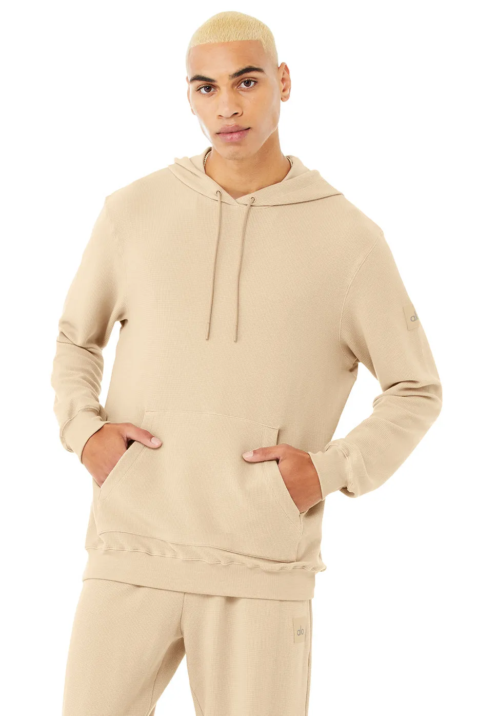 Micro Waffle Fast Break Hoodie - Sand Dune