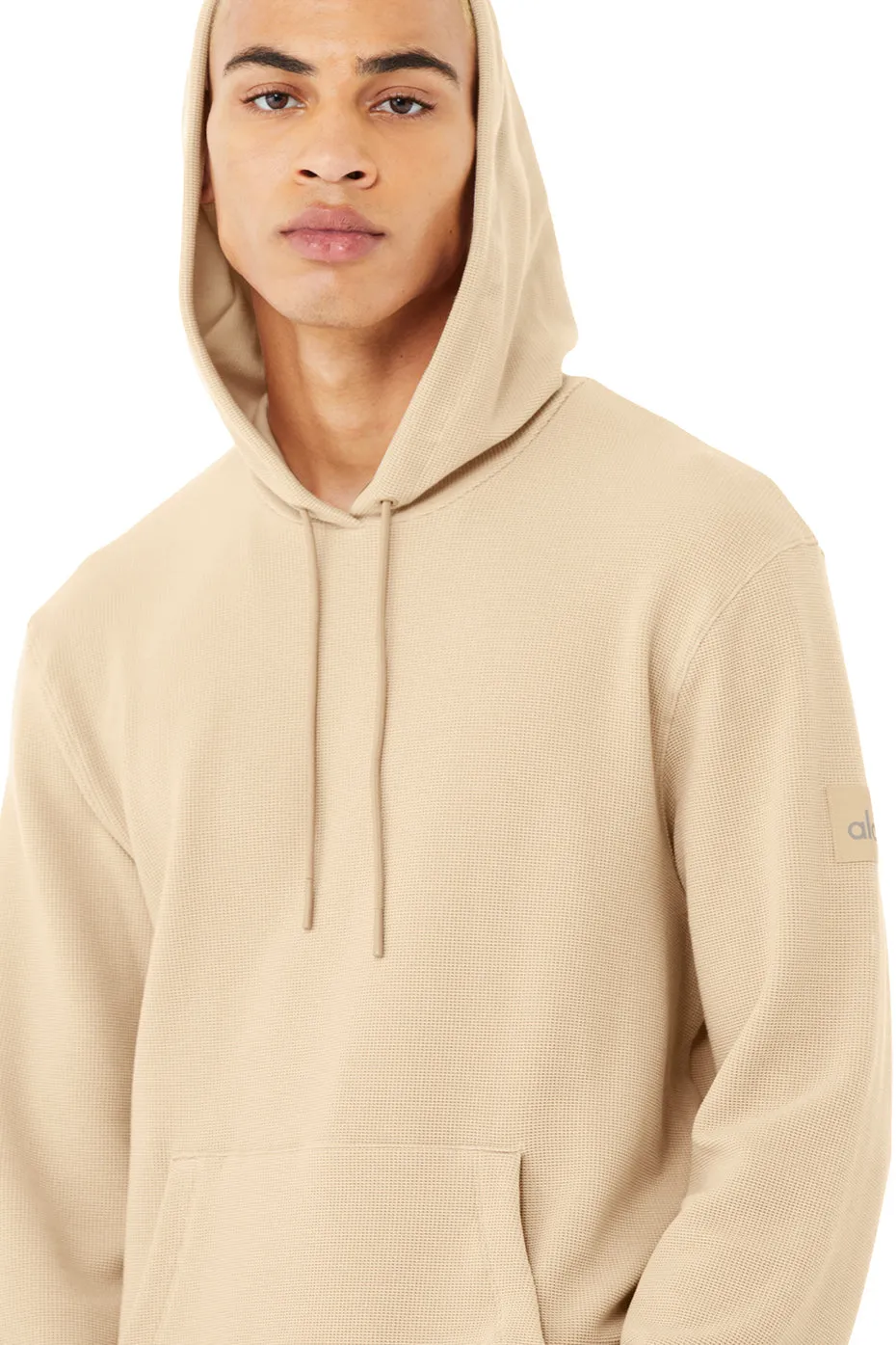 Micro Waffle Fast Break Hoodie - Sand Dune