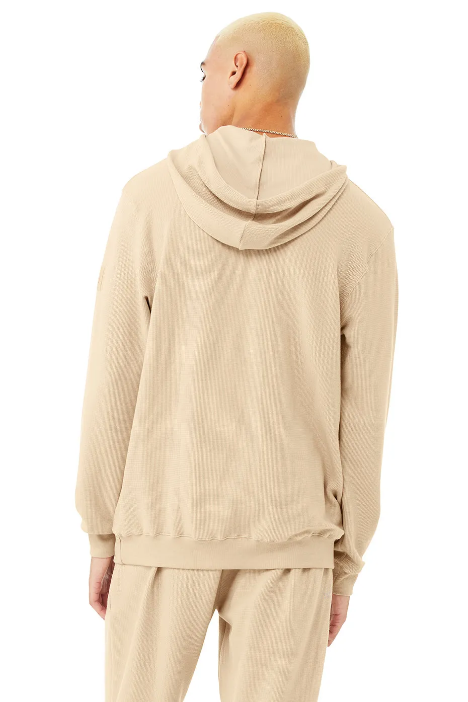 Micro Waffle Fast Break Hoodie - Sand Dune