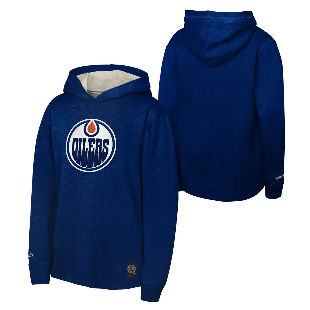 Mitchell & Ness Youth NHL Edmonton Oilers Thermal LW Hoodie