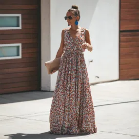 Mystery Floral Boho Maxi Dress