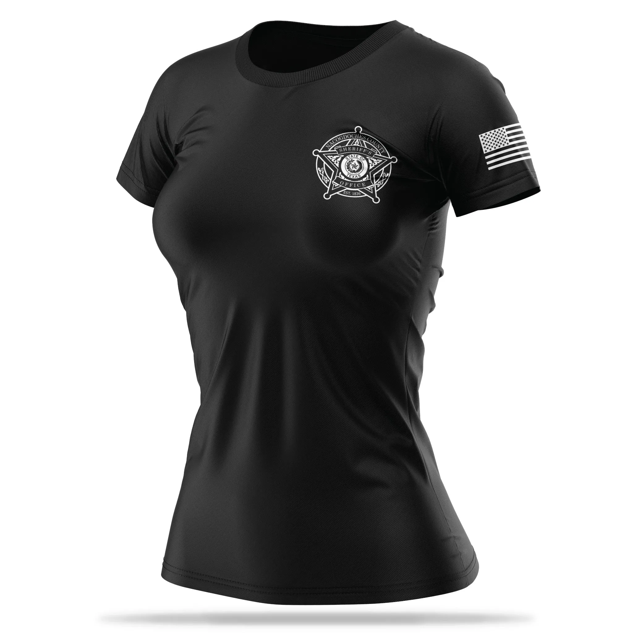 [NACOGDOCHES CO SO] Women's Utility Shirt [BLK/WHT]