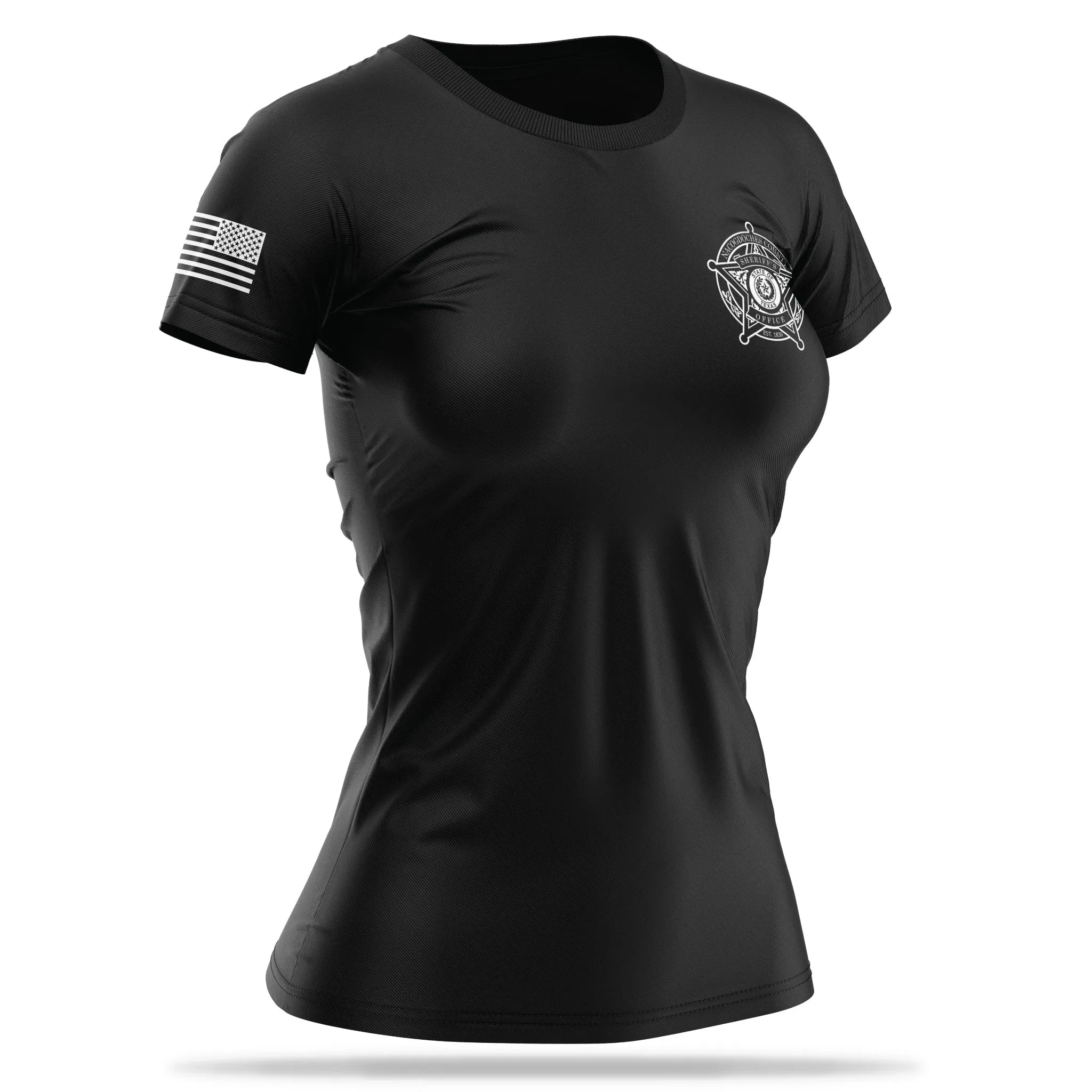 [NACOGDOCHES CO SO] Women's Utility Shirt [BLK/WHT]