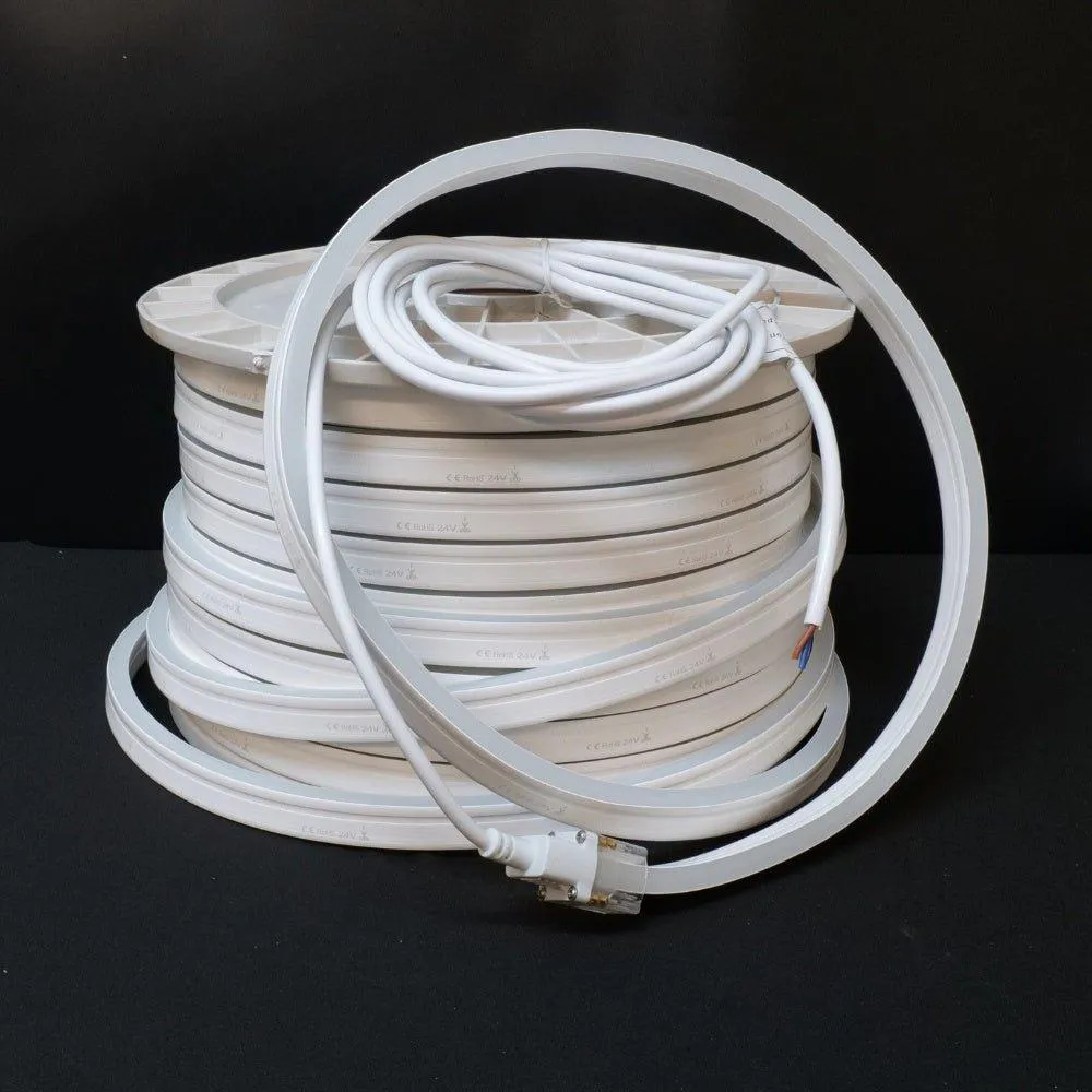 Natural White Neon Flex 4000K 48V 10x20mm IP67 Waterproof 30m