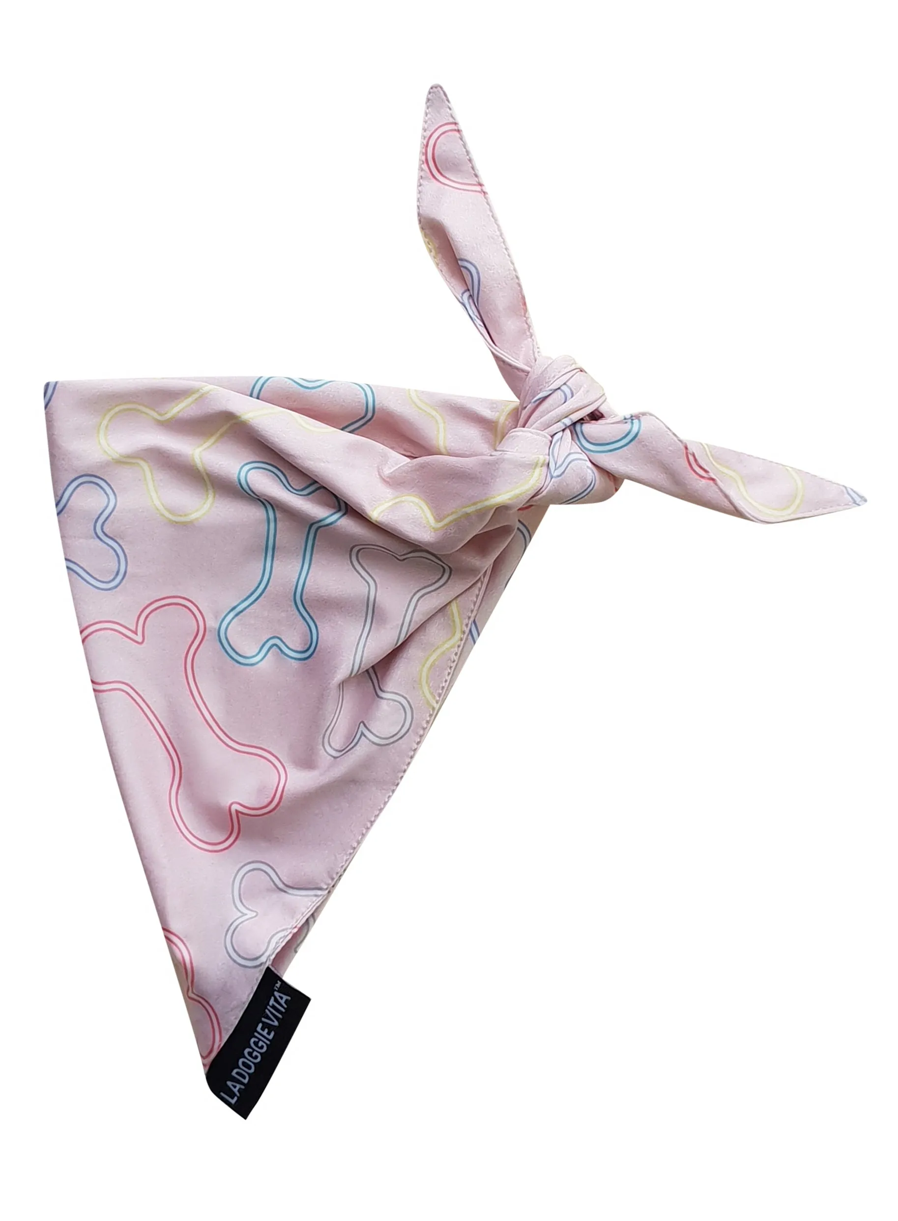 Neon Bone Pink Bandana