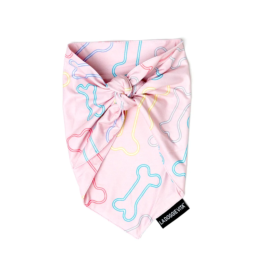 Neon Bone Pink Bandana