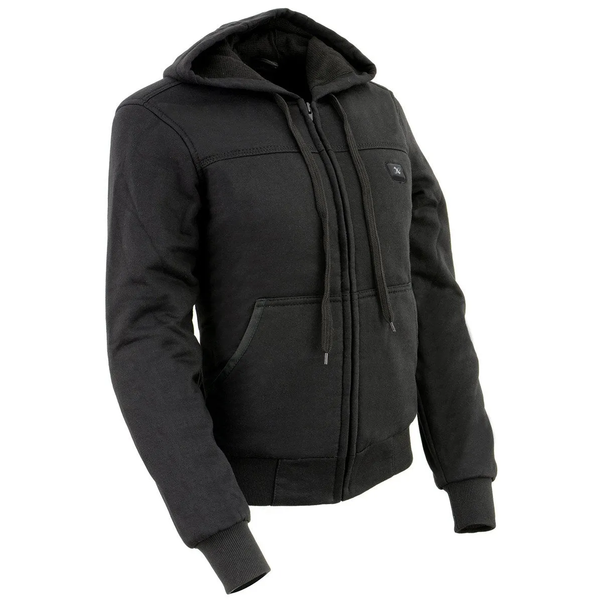 Nexgen Heat NXL2713SET Women 'Heated' Front Zipper Black Hoodie Jacket for Outdoor Activities  w/ Battery Pack