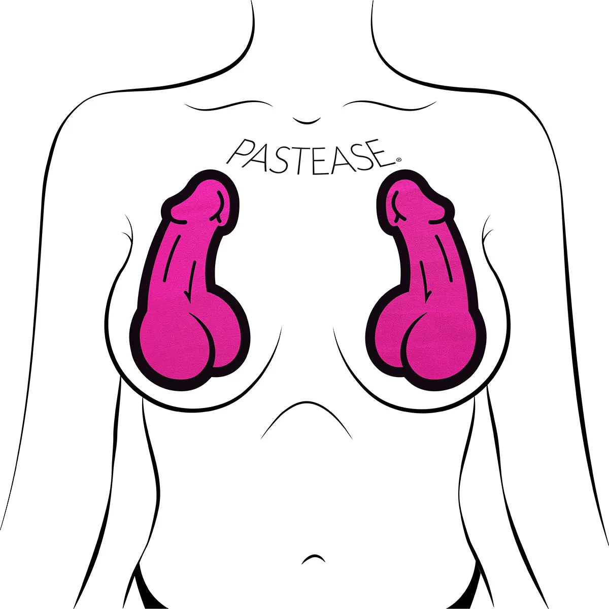 Pastease Penis Pasties Pink