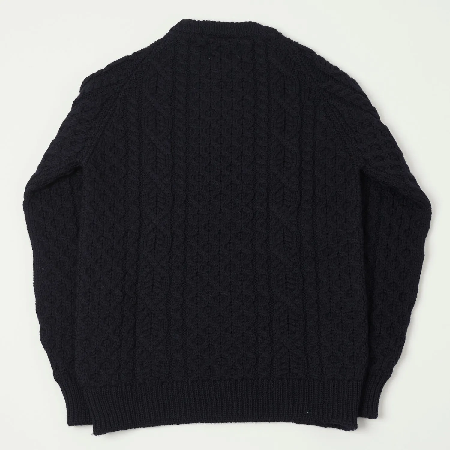 Peregrine Hudson Aran Jumper - Navy