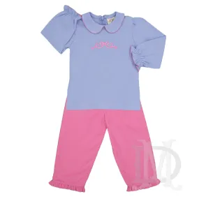 Pink Bow Pants Set