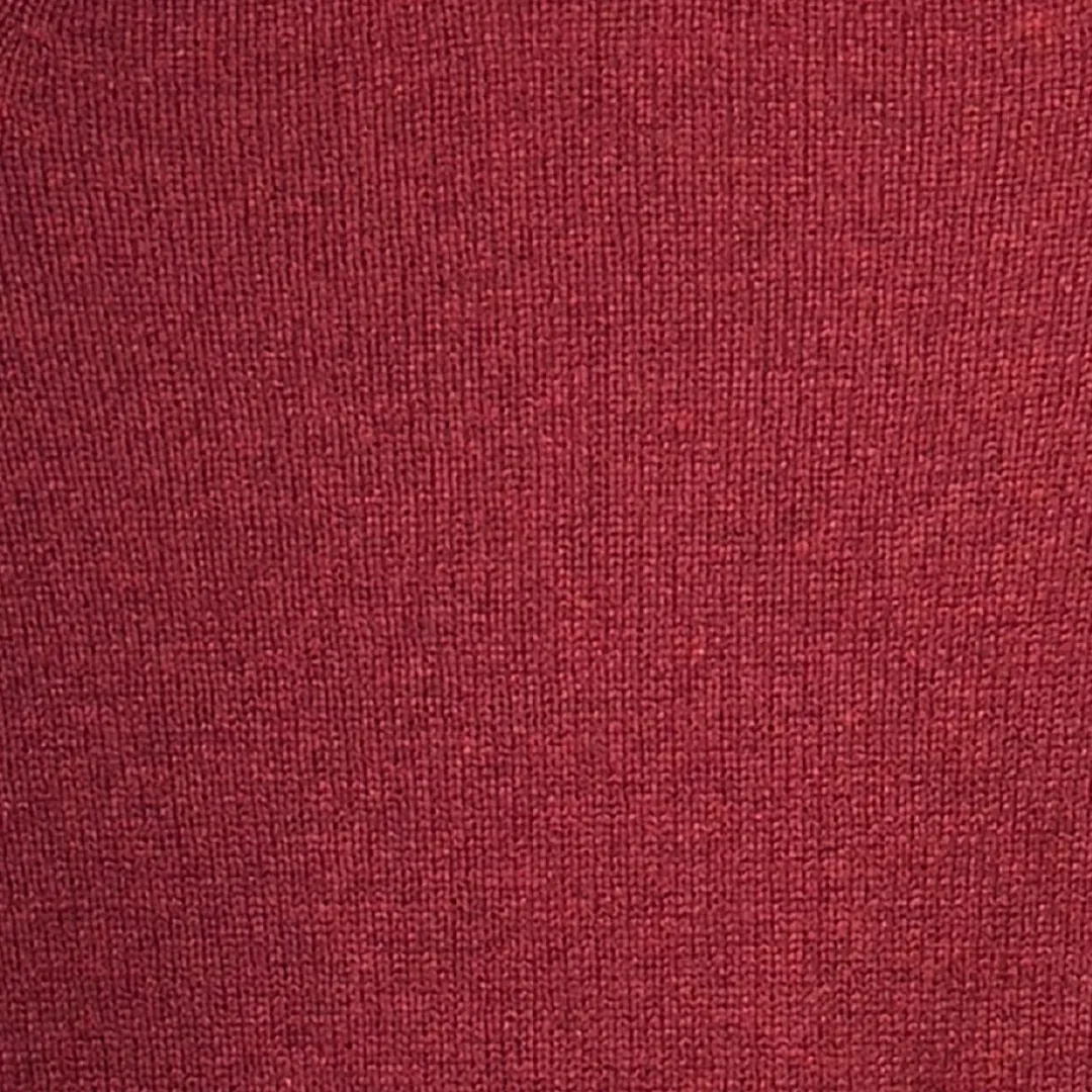 Plain Superfine Sweater - Russet Red