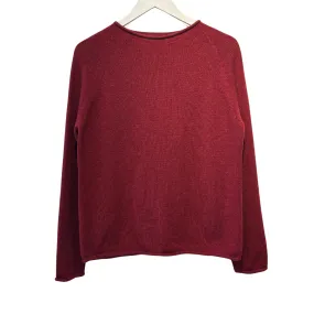 Plain Superfine Sweater - Russet Red