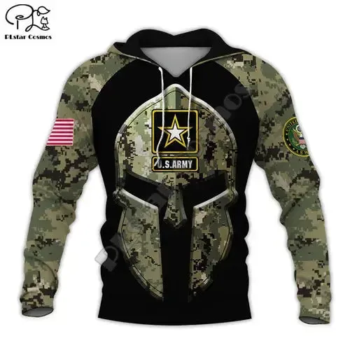 PLstar Cosmos Newest US Military Army Suit Soldier Camo Pullover NewFashion Tracksuit 3DPrint Zip/Hoodies/Sweatshirts/Jacket A-3