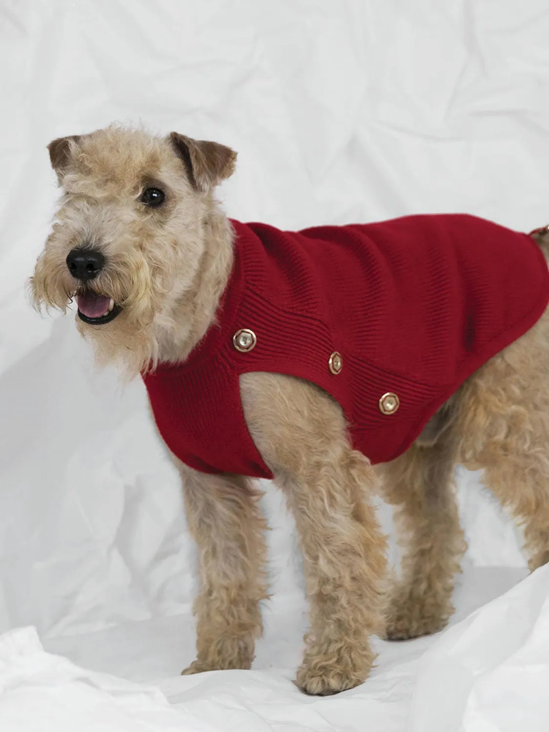 Poldo Dog Couture Reversible Coat Red