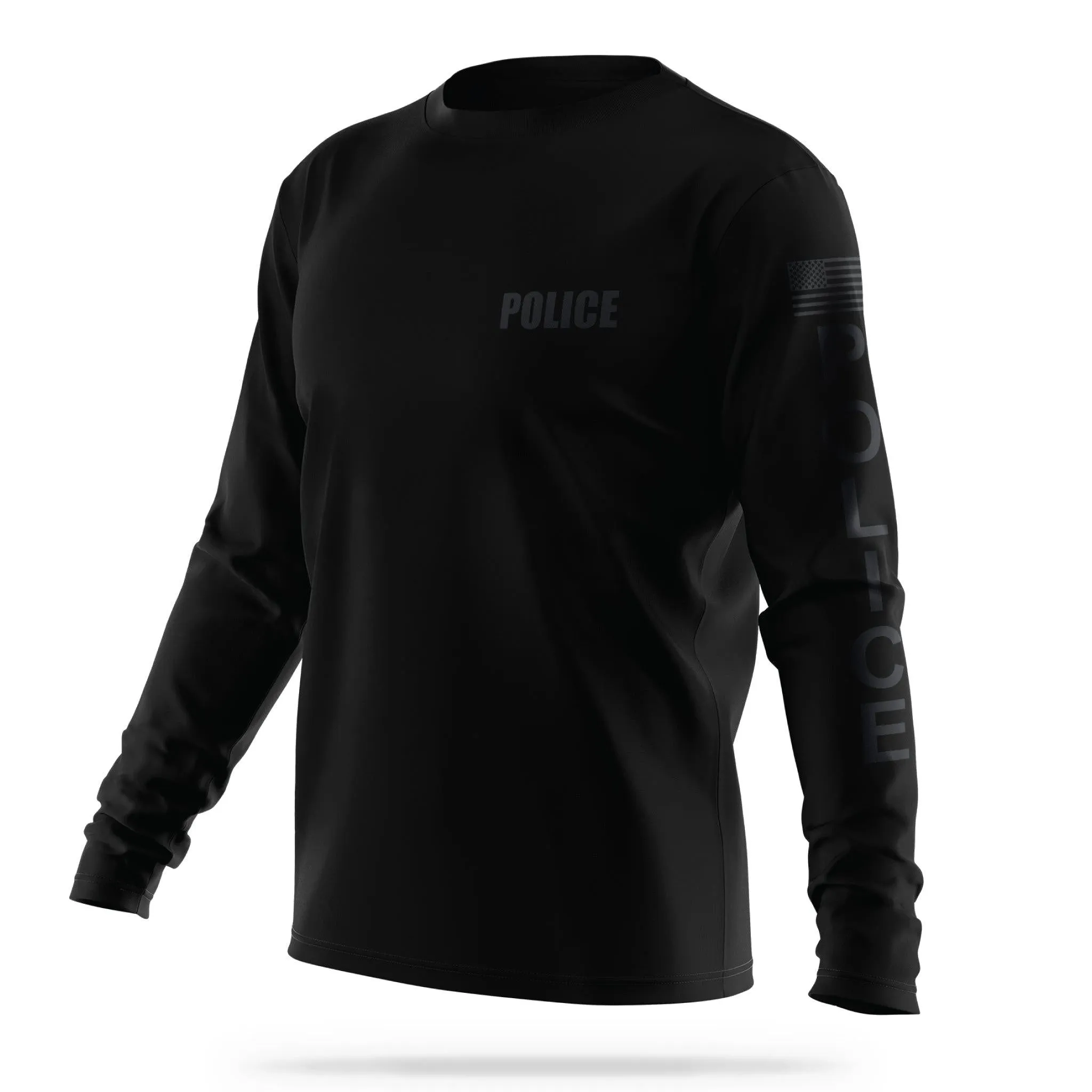 [POLICE] Men's Utility Long Sleeve [BLK/BLK]