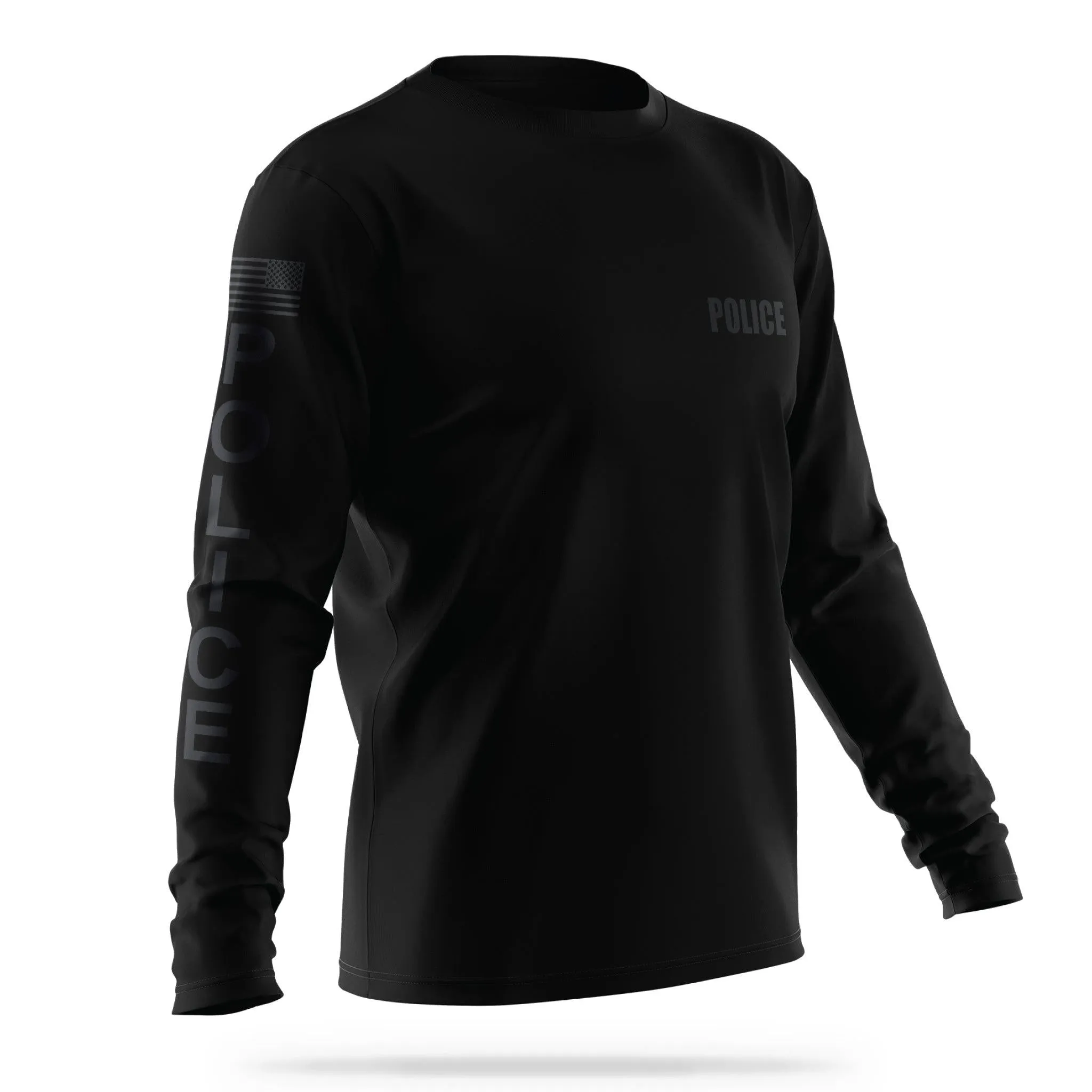 [POLICE] Men's Utility Long Sleeve [BLK/BLK]