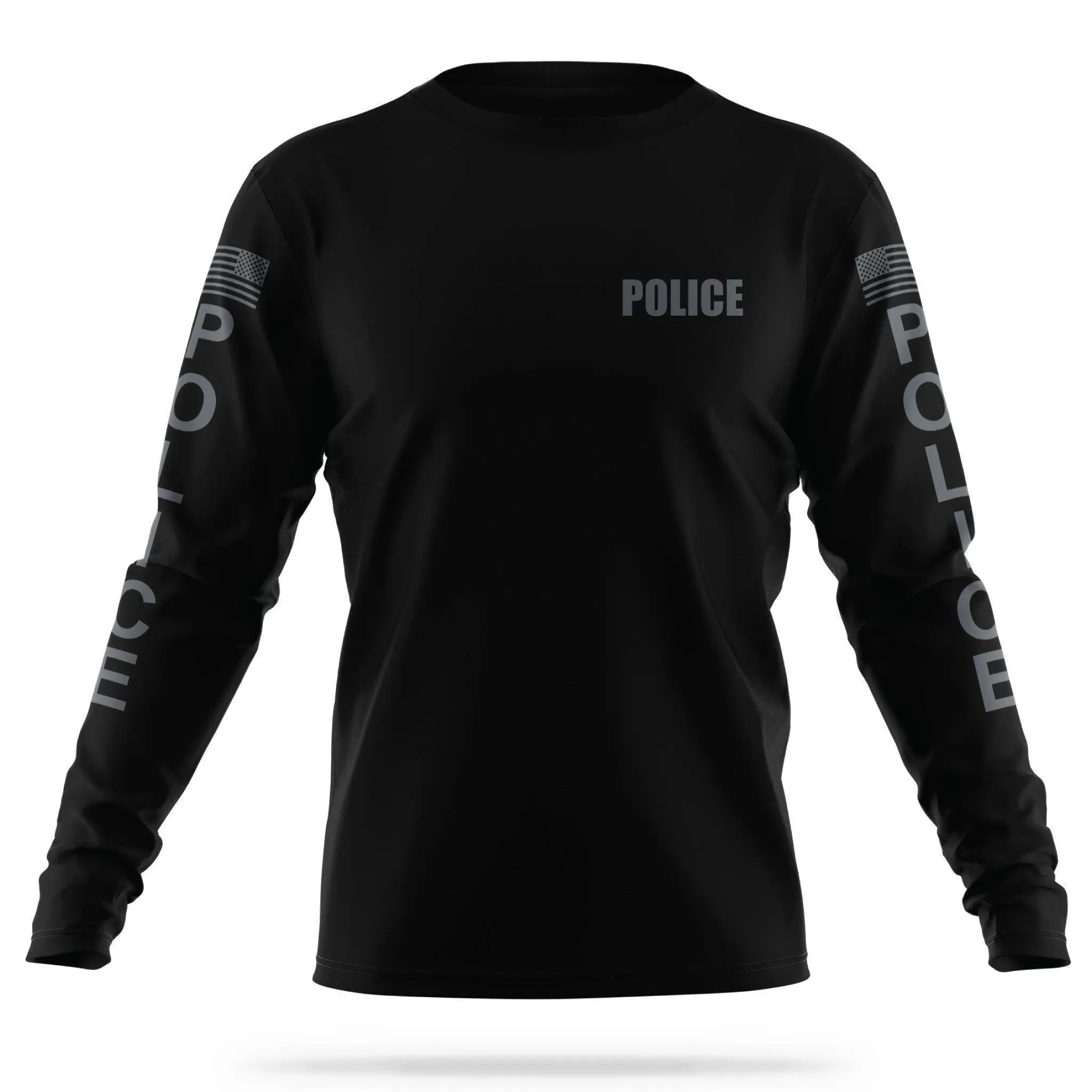 [POLICE] Men's Utility Long Sleeve [BLK/GRY]