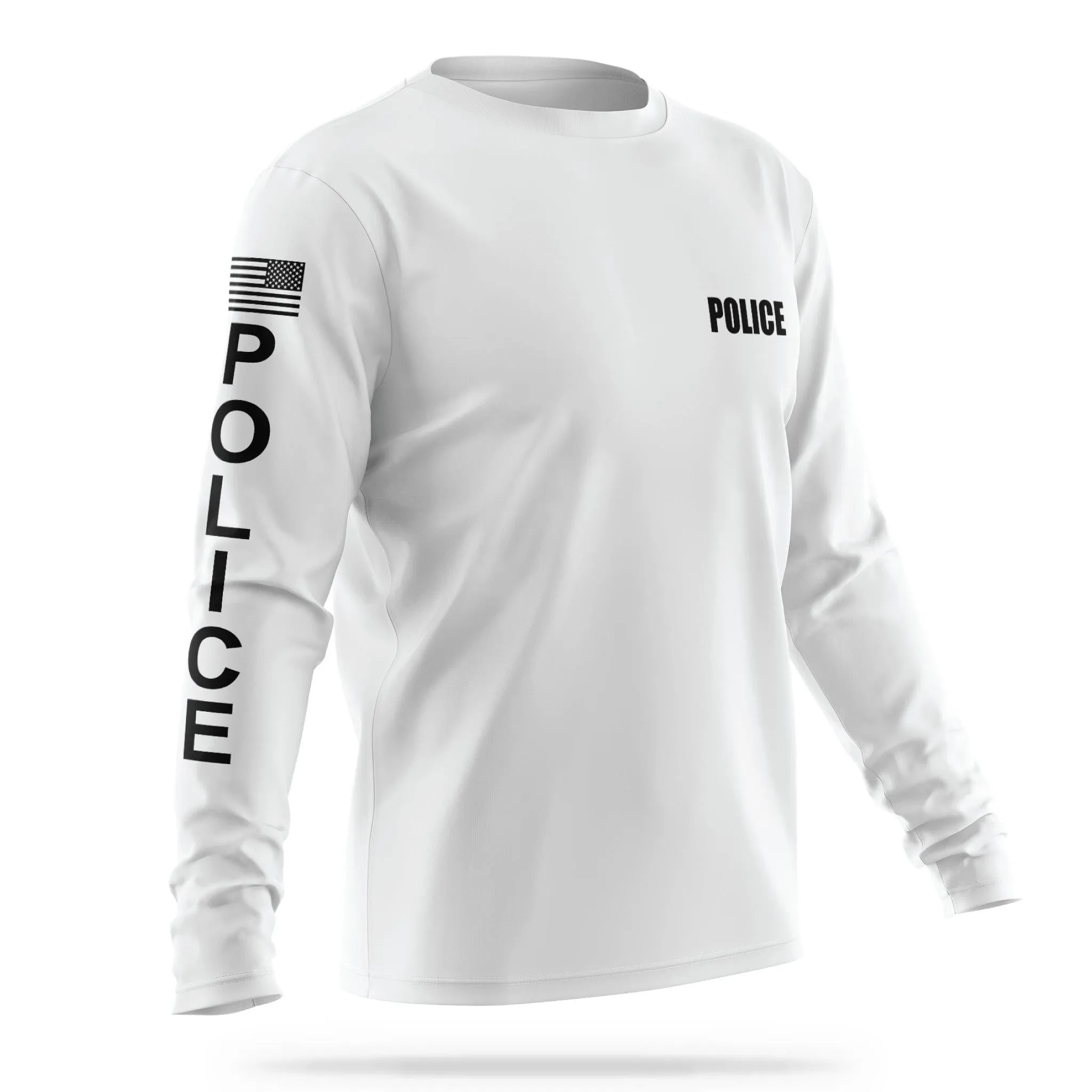 [POLICE] Men's Utility Long Sleeve [WHT/BLK]