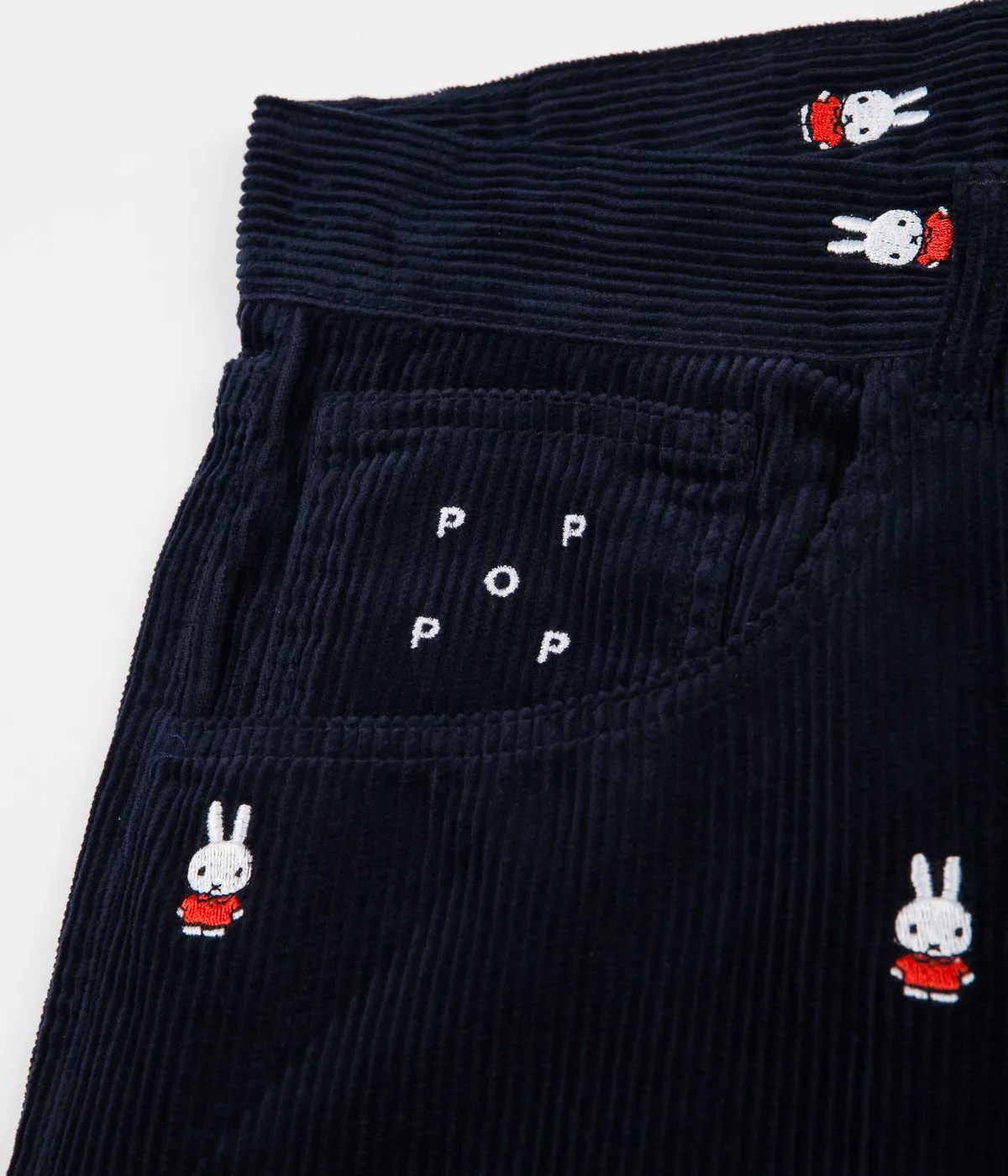 Pop Trading Company x Miffy Bruna Embroidered DRS Pants - Navy Cord