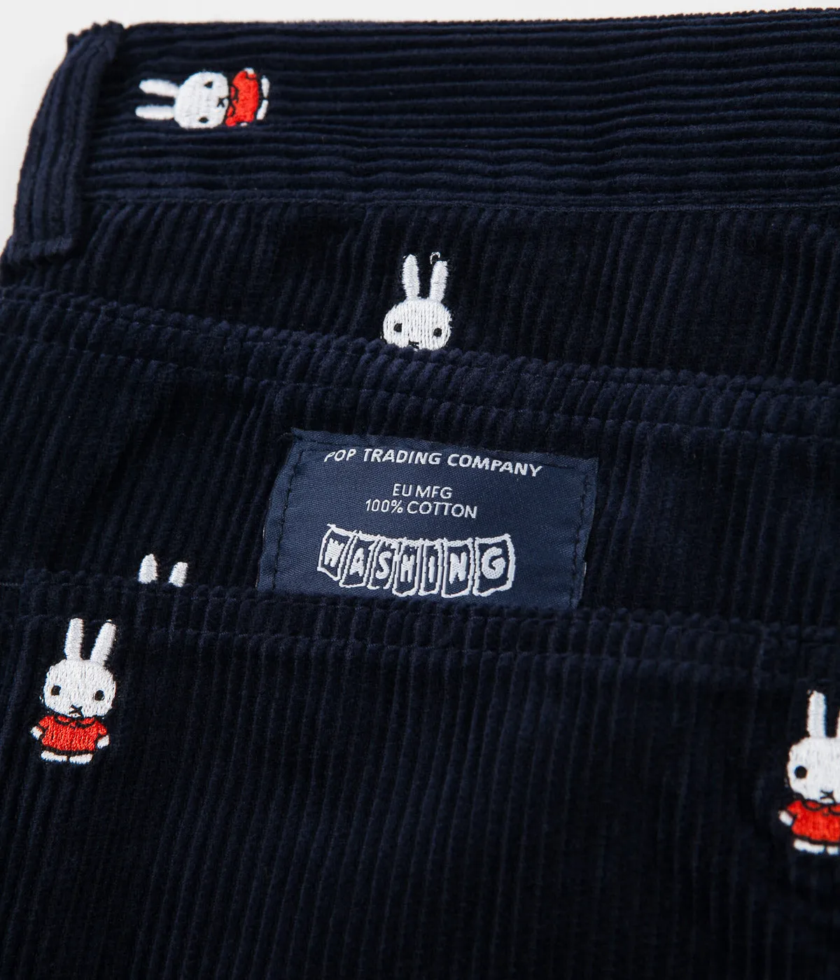 Pop Trading Company x Miffy Bruna Embroidered DRS Pants - Navy Cord