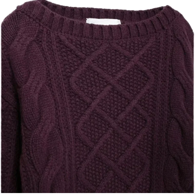 Pre Order:  Classic Round Neck Long-Sleeved Knitted Sweater