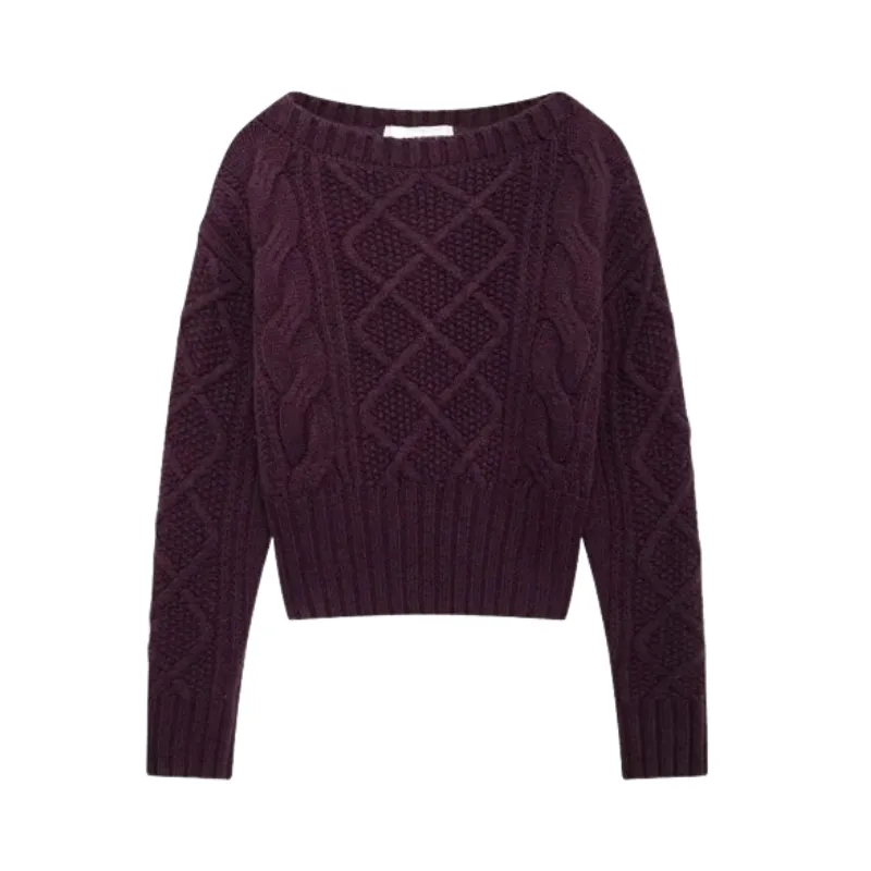 Pre Order:  Classic Round Neck Long-Sleeved Knitted Sweater