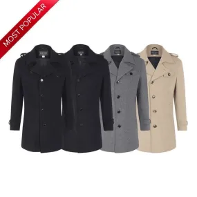 (PRE-ORDER) De La Creme MAN - Military Style Single Breasted Coat