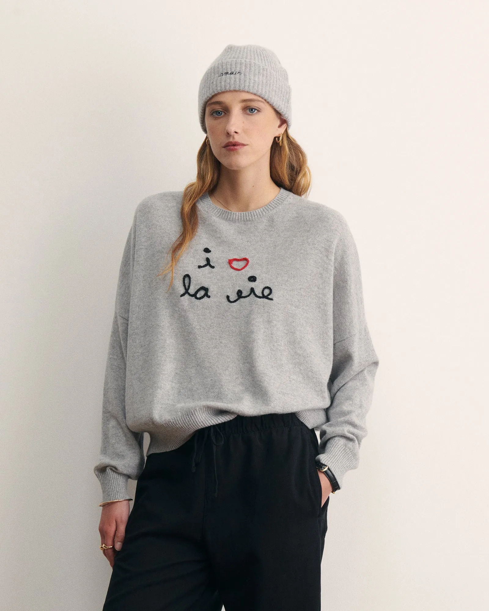 "I Love La Vie" buzelin cashemere sweater