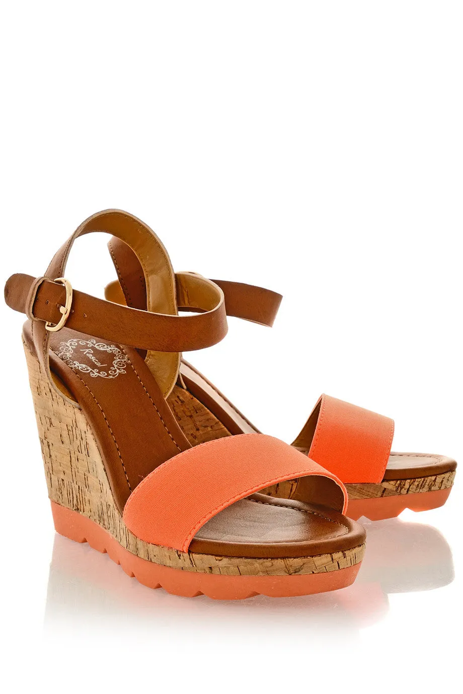 RASCAL HEDDIE Neon Orange Wedges