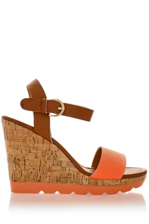 RASCAL HEDDIE Neon Orange Wedges