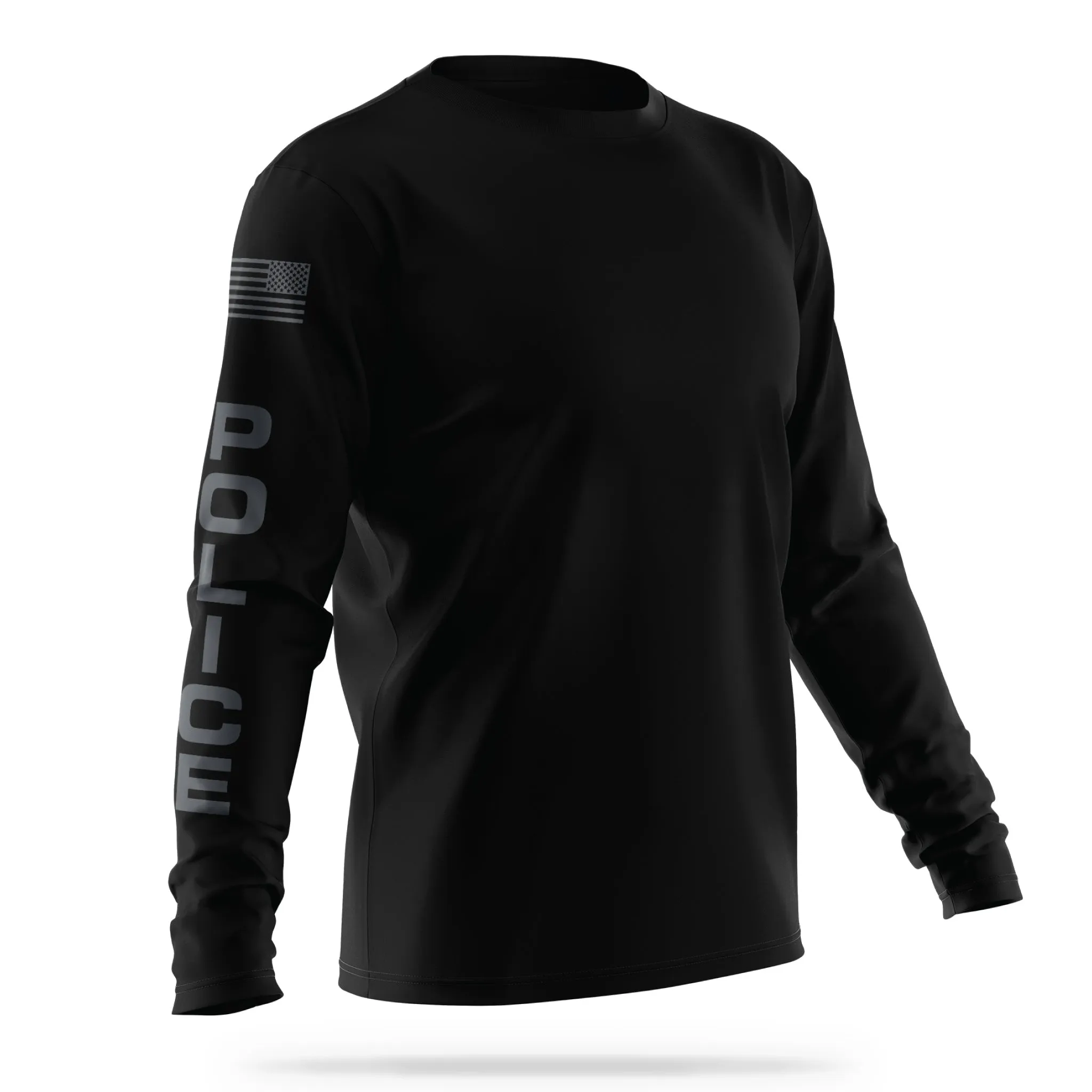 [RIVERTON PD] Long Sleeve Utility Shirt [BLK/GRY]