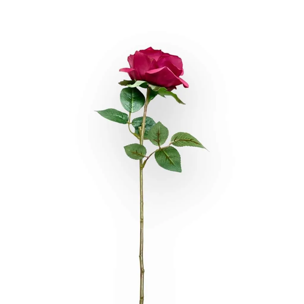 Rose Full Bloom Dark Pink Artificial Flowers