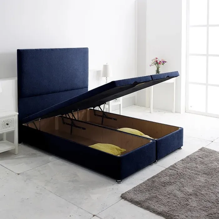 Royal Cushioned Ottoman Storage Divan Bed Base Only – End Lift