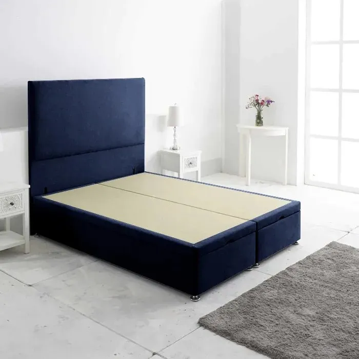 Royal Cushioned Ottoman Storage Divan Bed Base Only – End Lift