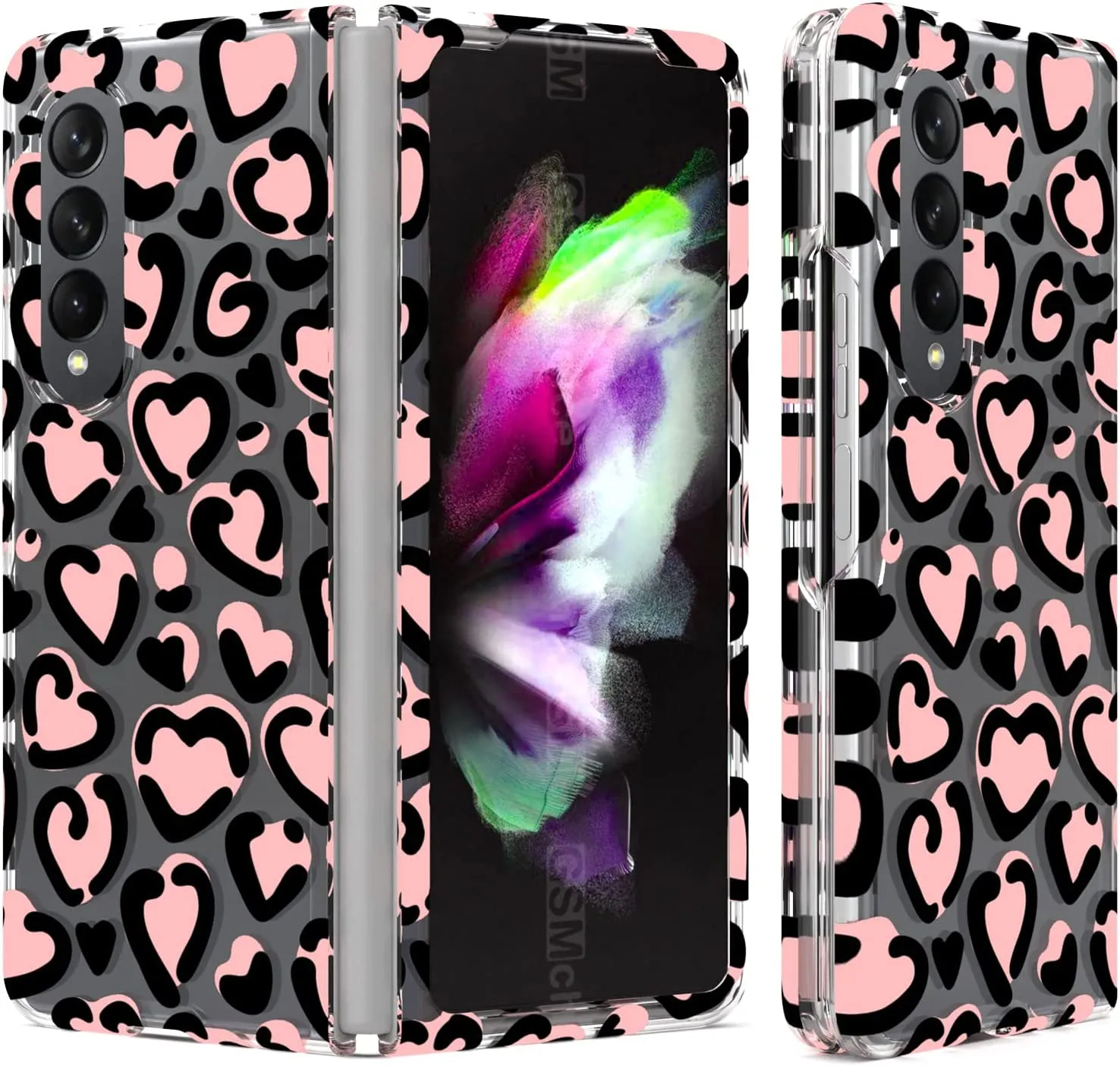 Samsung Galaxy Z Fold 4 Case,Samsung Z Fold 4 Case Glowing Butterfly