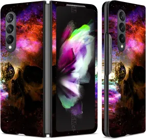 Samsung Galaxy Z Fold 4 Case,Samsung Z Fold 4 Case Glowing Butterfly