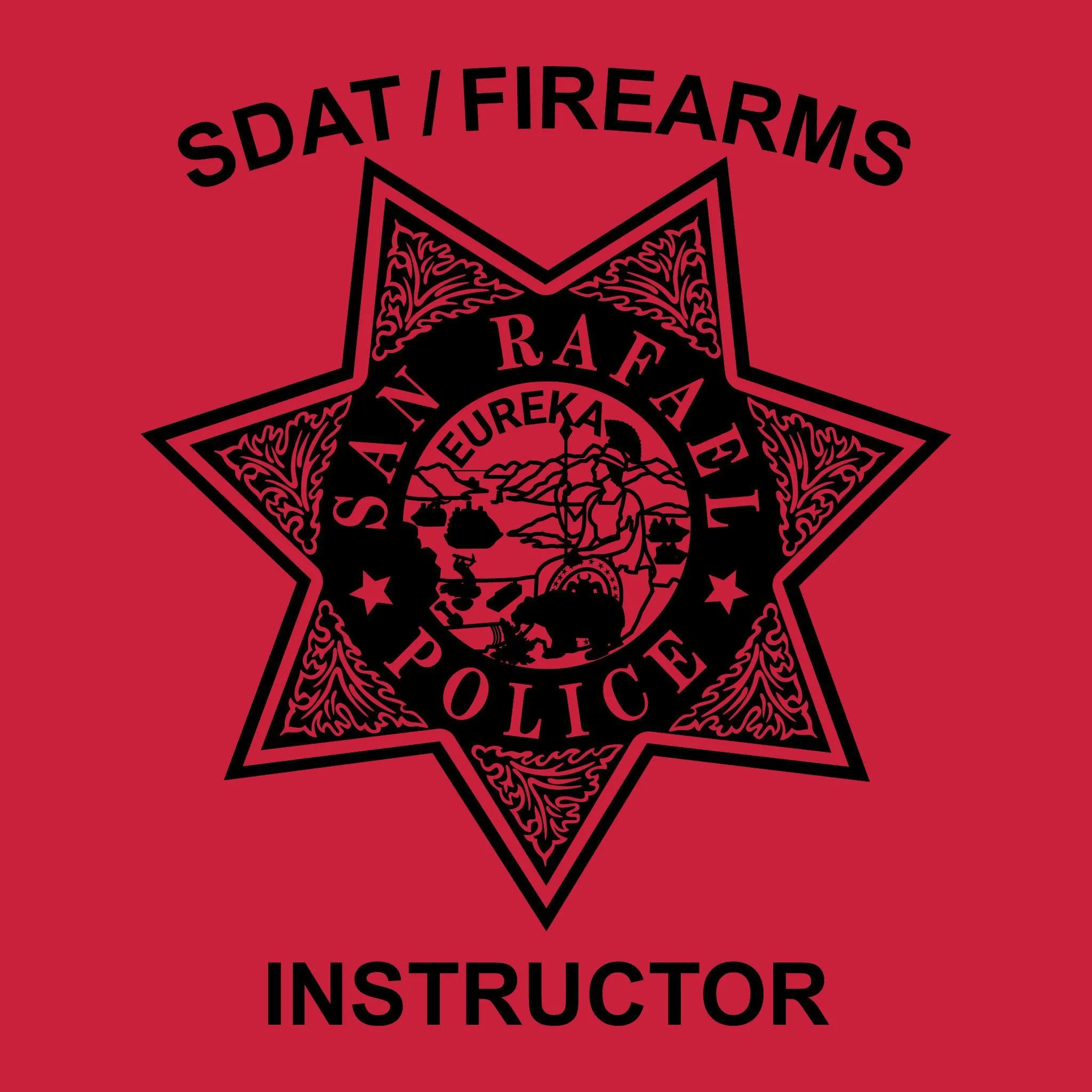 [SAN RAFAEL PD] Instructor Utility Shirt [RED/BLK]