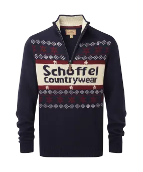 Schoffel Christmas Jumper - Navy