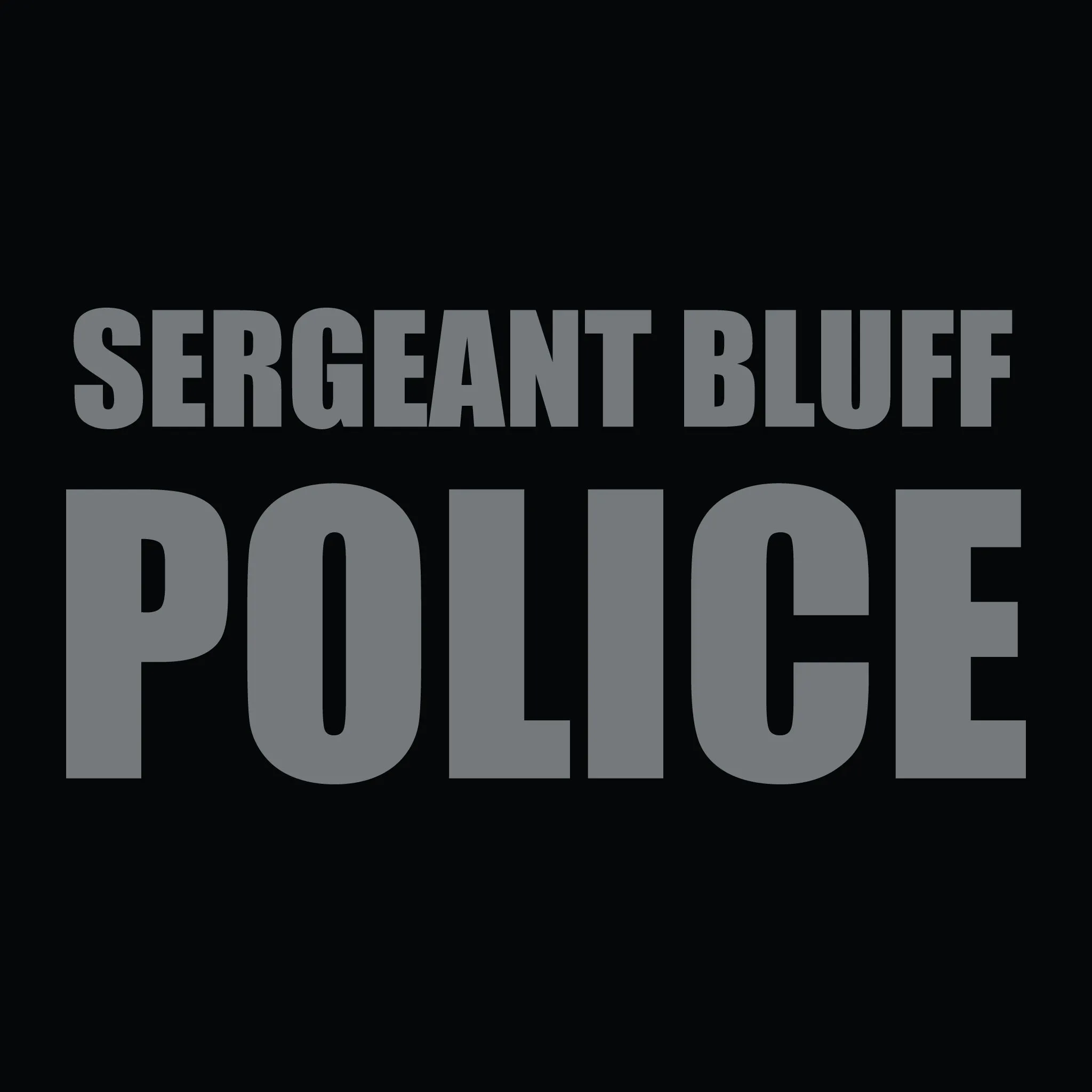 [SERGEANT BLUFF PD] Utility Shirt [BLACK]