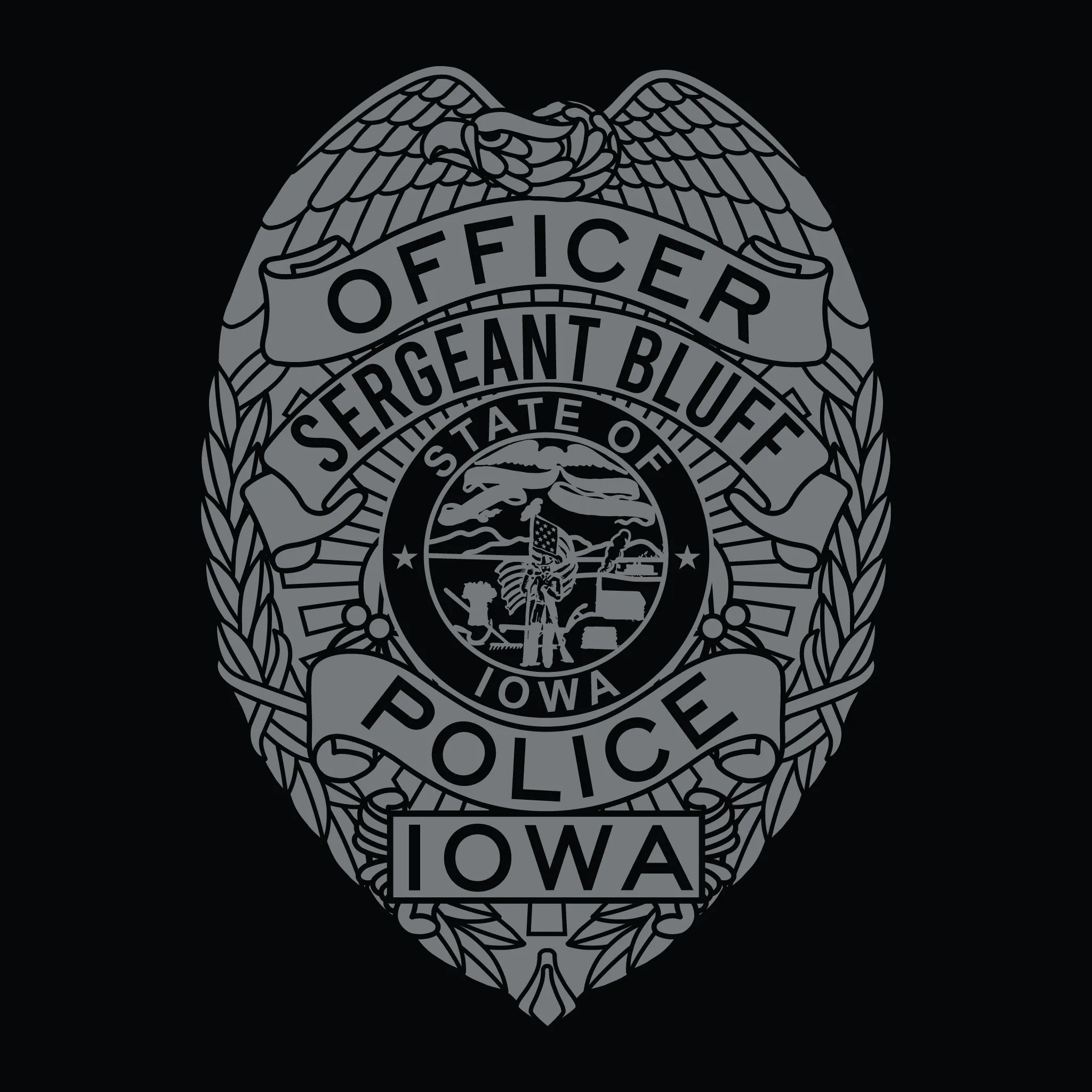 [SERGEANT BLUFF PD] Utility Shirt [BLACK]