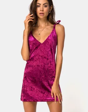 Shelov Slip Dress in Burgundy Crush