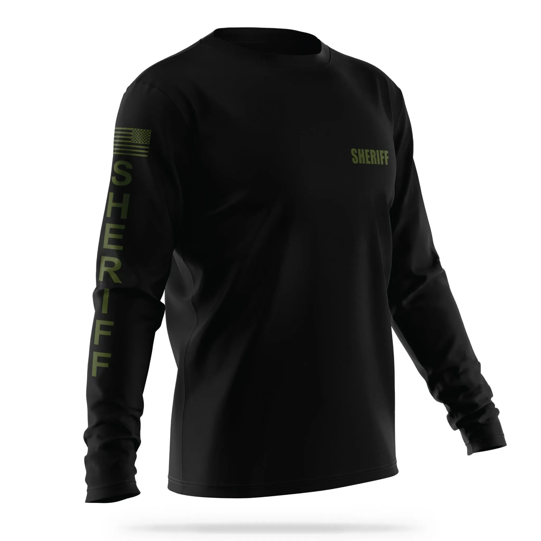 [SHERIFF] Men's Utility Long Sleeve [BLK/GRN]