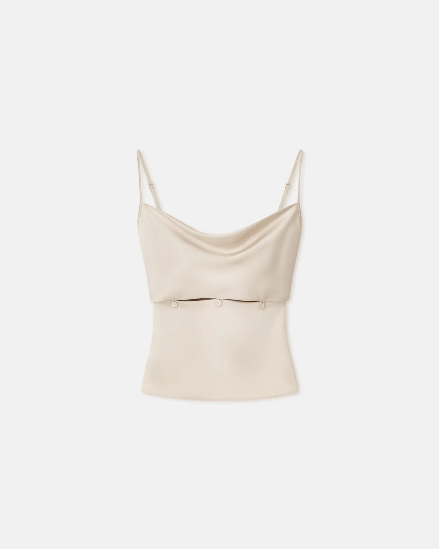 Silvine - Slip Satin Top - Creme