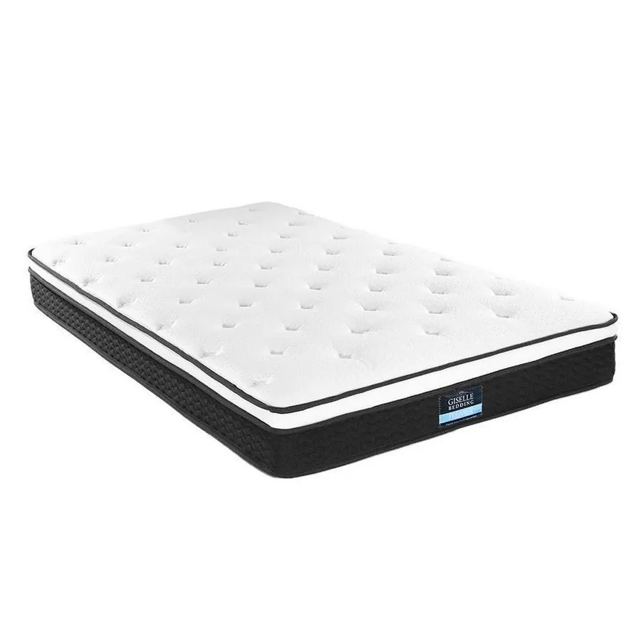 Single Package | Bribie Wooden Single Bed Frame & Bonita Pillow Top Mattress (Medium Firm)