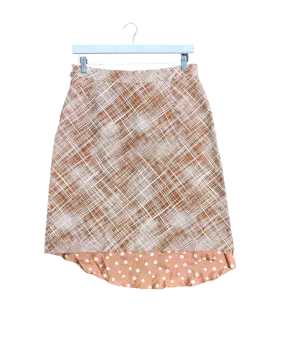 Size IT 46 (10) | Marni Light Brown Crosshatch Skirt