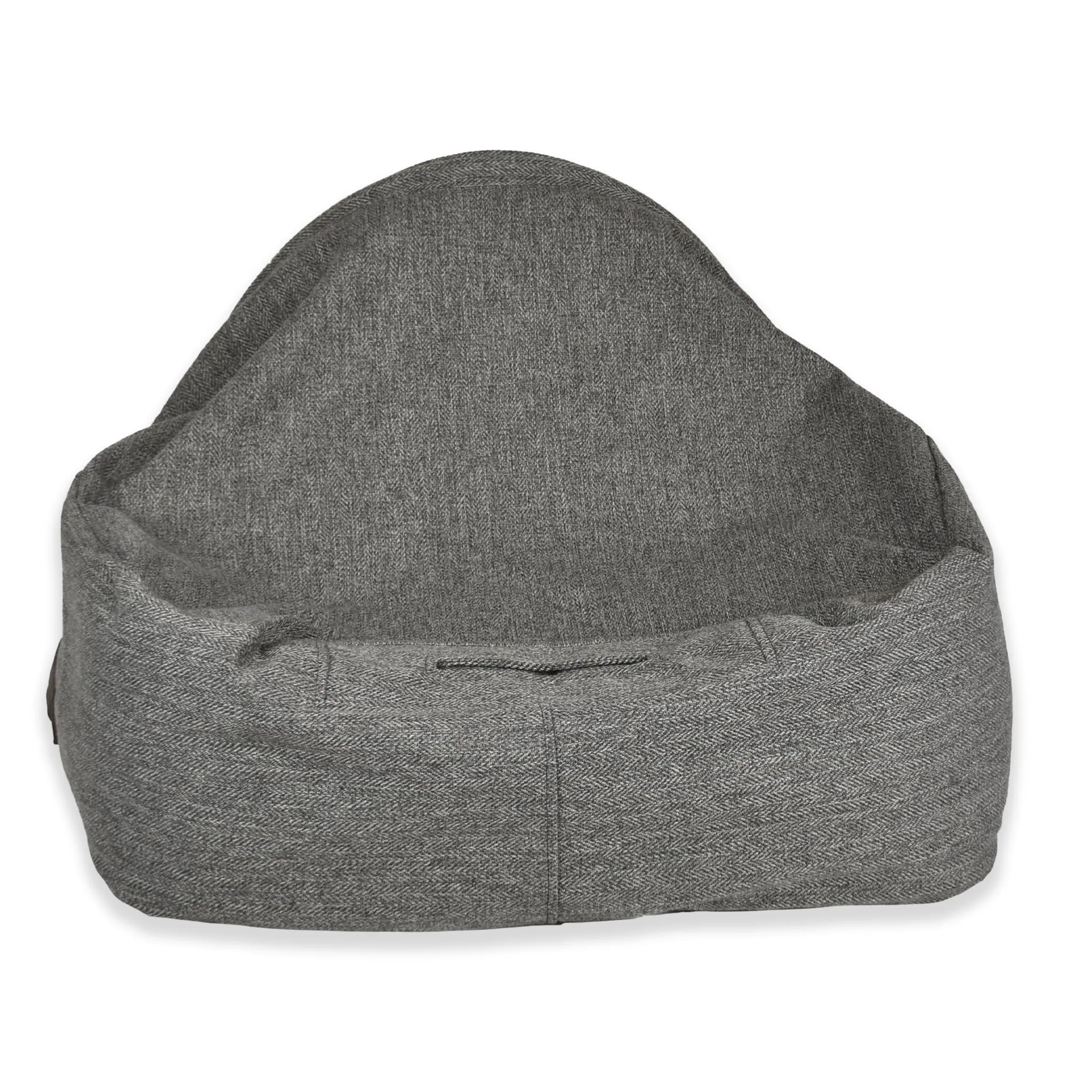 Snuggle Cave Pet Bed - Grey Herringbone