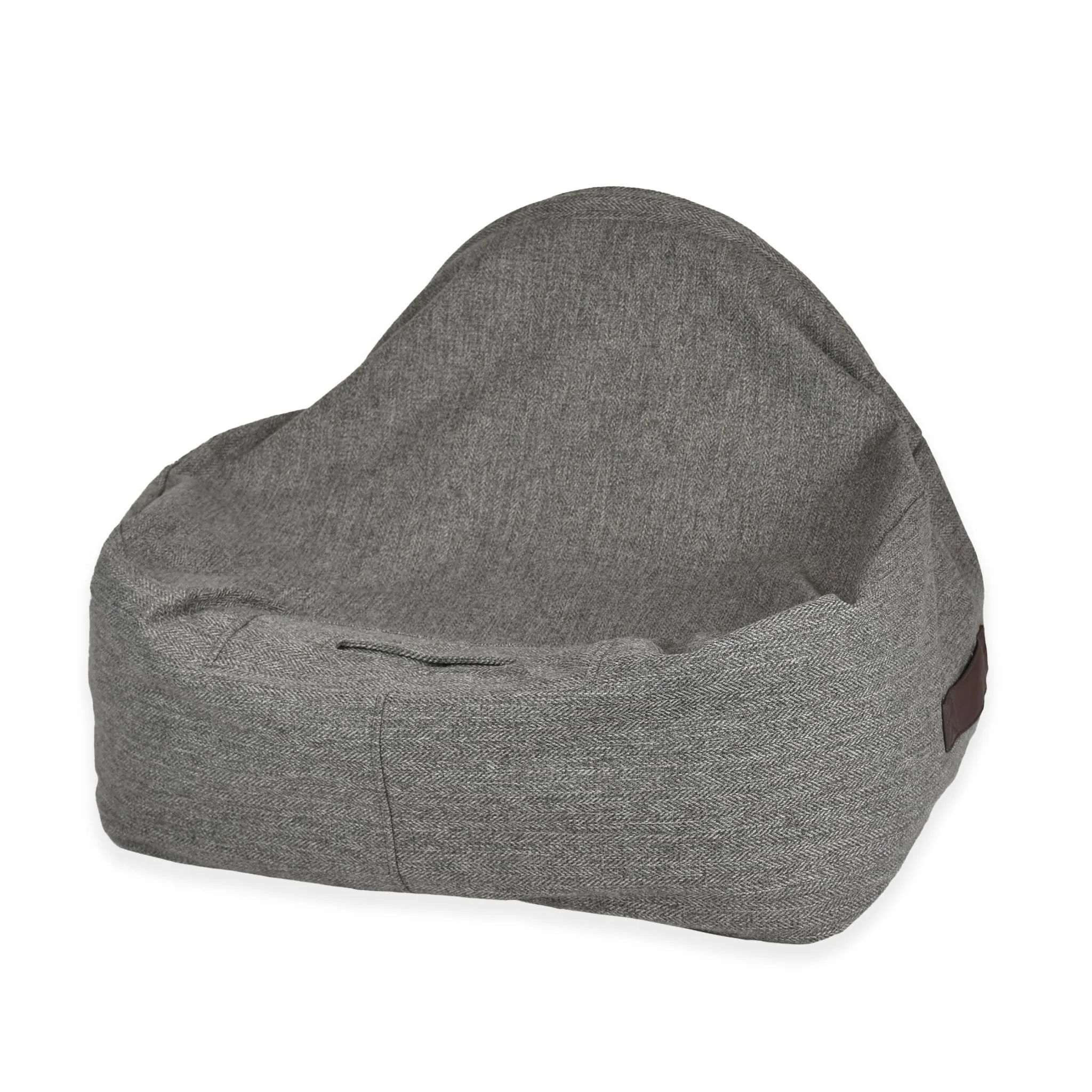 Snuggle Cave Pet Bed - Grey Herringbone