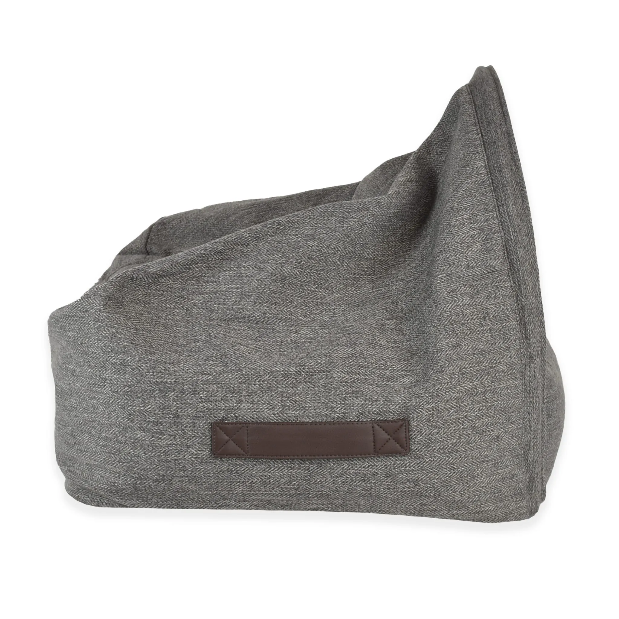 Snuggle Cave Pet Bed - Grey Herringbone