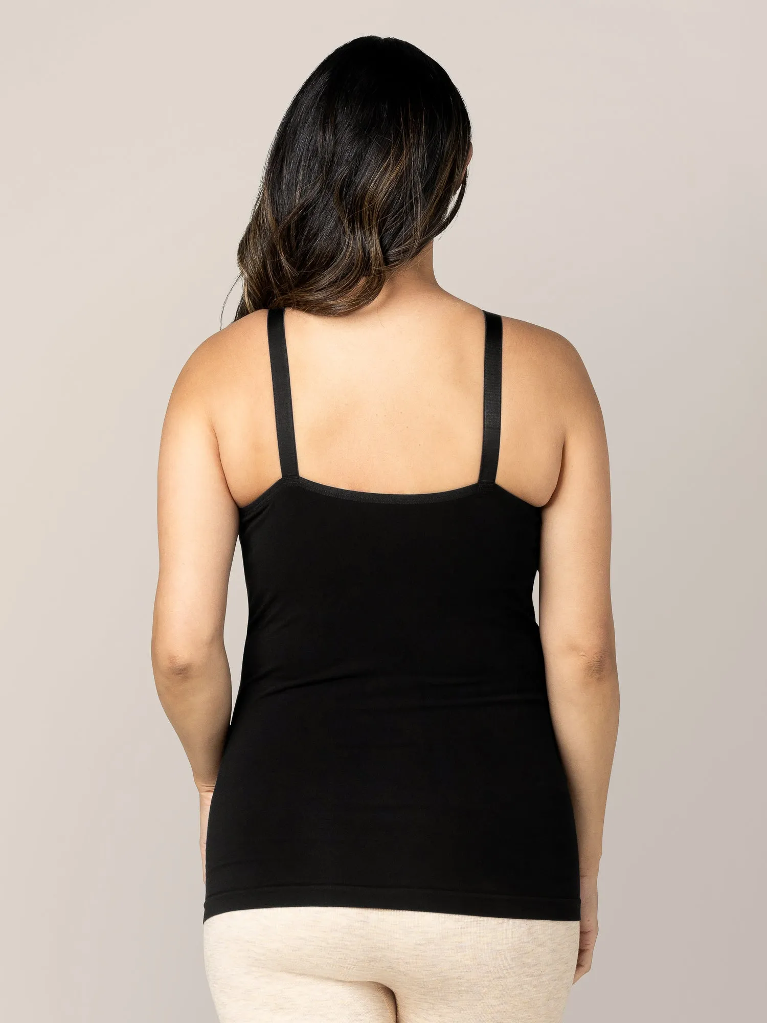 Sublime® Bamboo Hands-Free Pumping & Nursing Camisole | Black