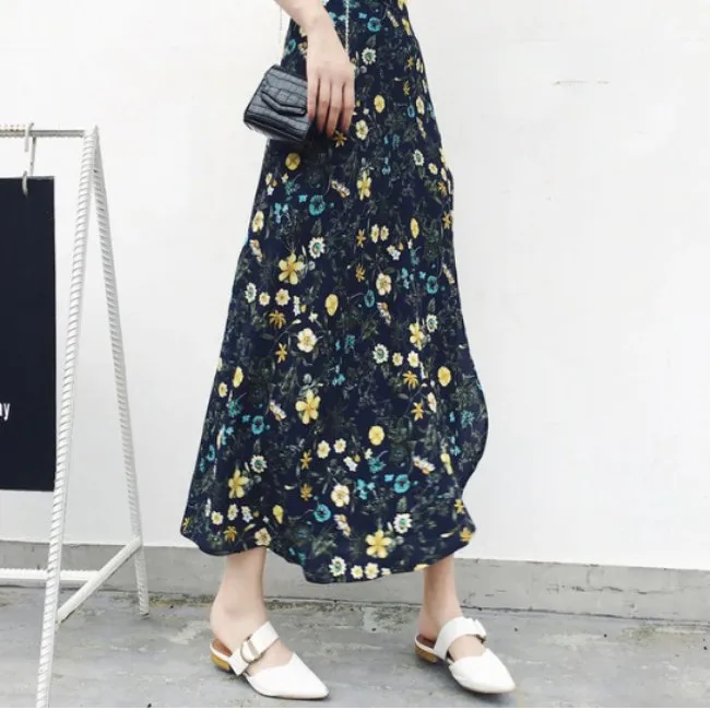 Summer Bohemian High Waist Wrap Around Skirt